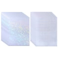 thumbnail image 1 of Uxcell 20Sheets A4 Self-adhesive Holographic Sticker Paper Set, 2Styles, 1 of 6