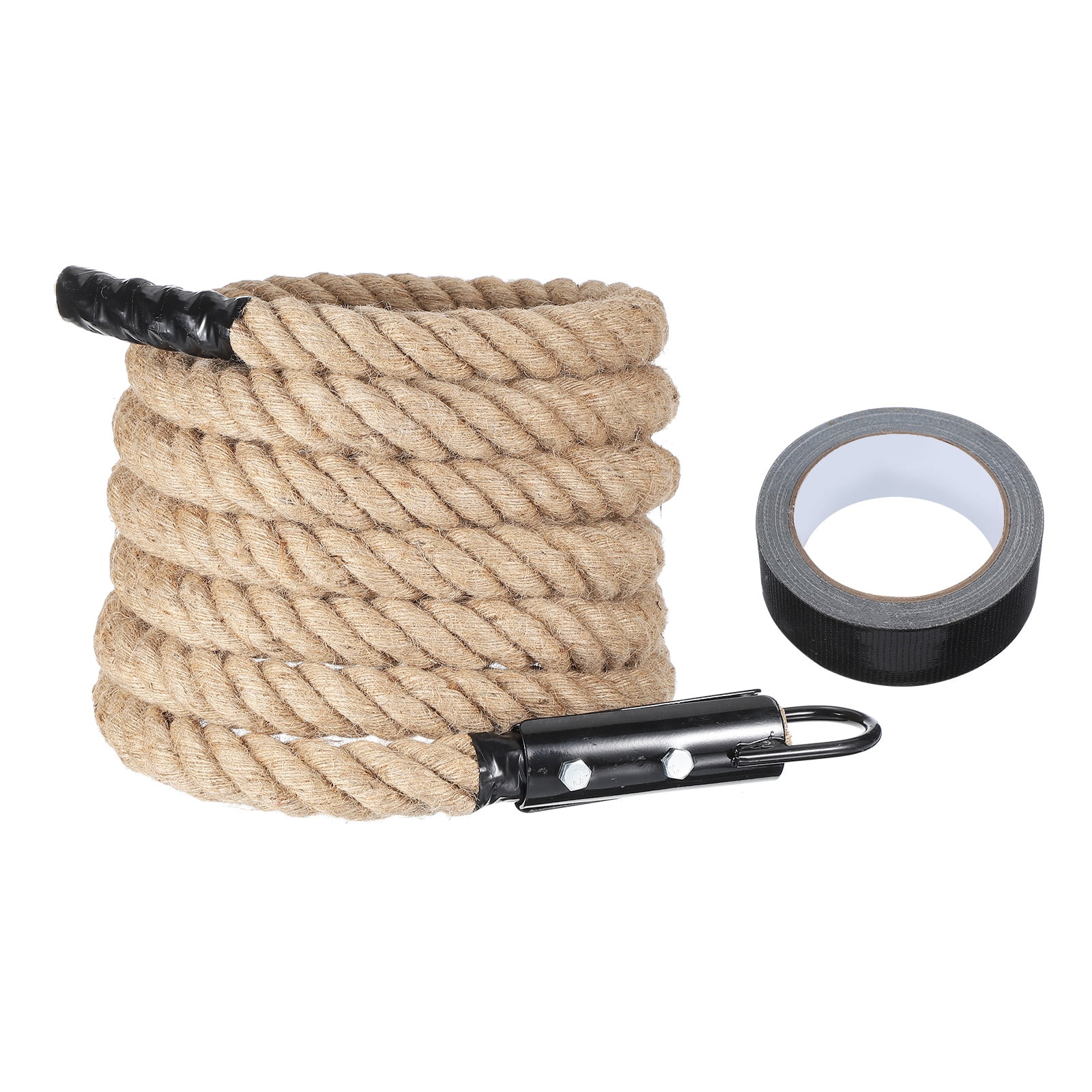 Uxcell 20ft x 1.5 Inch Heavy Jute Battle Rope Fitness Training Gym ...
