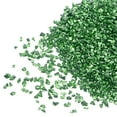thumbnail image 1 of Uxcell 20g Crushed Glass Chips, 1-3mm Irregular Metallic Sequins Glass Stone Lawn Green, 1 of 5