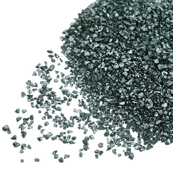 Uxcell 20g Crushed Glass Chips, 1-3mm Irregular Metallic Sequins Glass Stone Mineral Blue