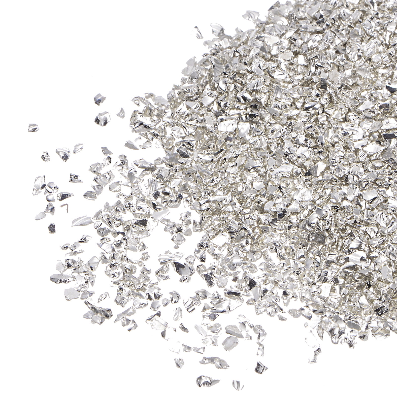 Uxcell 20g Crushed Glass Chips, 1-3mm Irregular Metallic Sequins Glass ...