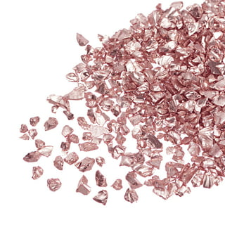2 Ounce Hand Tinted Pink Chunky Glitter Glass