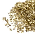 thumbnail image 1 of Uxcell 20g Crushed Glass Chips, 2-4mm Irregular Metallic Chunky Sequins Glass Stone Gold Tone, 1 of 5