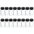 thumbnail image 1 of Uxcell 20mL Glass Vials with Screw Caps Liquid Sample Vial Storage for Laboratory and Home Clear 16 Pcs, 1 of 5