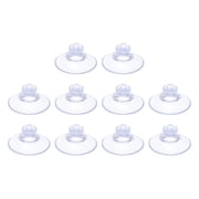 Uxcell 20mm/0.8 Inch Suction Cups Sucker Pads Without Hooks for Home Kitchen Hanging, Clear 10 Pack