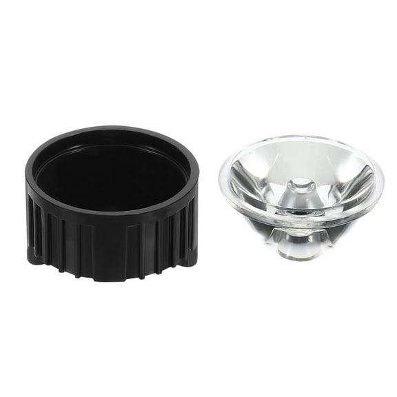 Uxcell 20mm 10 Degree LED Lens with Stand Holder for Flashlight, 20 Set Black