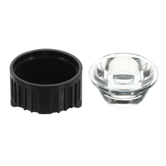 Uxcell 20mm 120 Degree LED Lens with Stand Holder for Flashlight, 20 Set Black