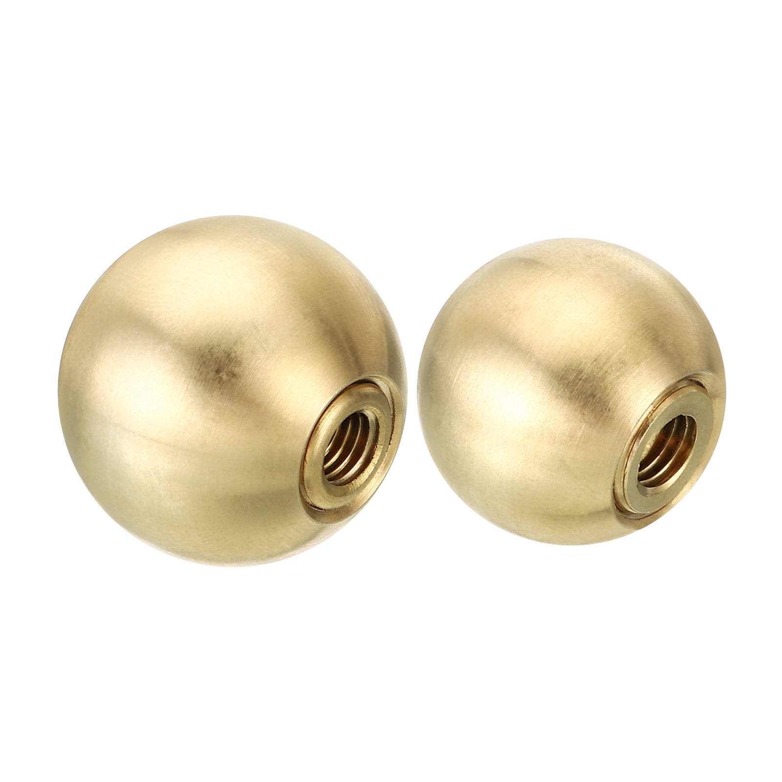 Uxcell 0.79", 1" Ball Lamp Finials Caps 2pcs Solid Brass Lamp Shade ...