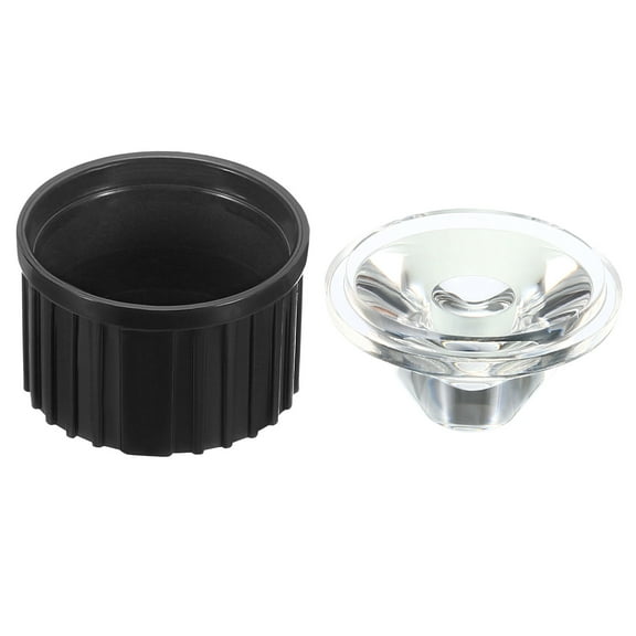 Uxcell 20mm 30 Degree LED Lens with Holder for Flashlight DIY Lamp, Black 20 Set