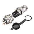 thumbnail image 1 of Uxcell 20mm 5 Terminals 7A 250V GX20 Aviation Connector with Plug Cover 2 Sets, 1 of 5