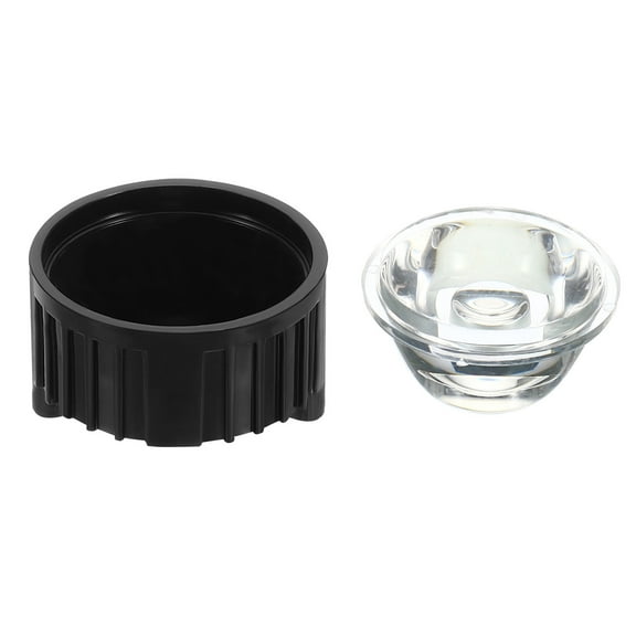 Uxcell 20mm 90 Degree LED Lens with Stand Holder for Flashlight, 20 Set Black