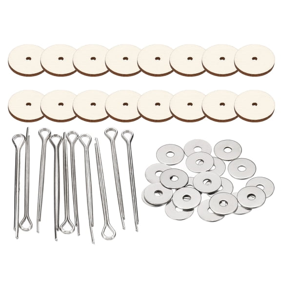 Uxcell 20mm Doll Joints, 8 Set Removable Cotter Pin Joints Connector and Fiberboard Tray for Bear Limbs Making Head DIY Crafts Accessories