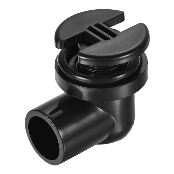 Uxcell Elbow Water Pipe Fitting Bulkhead Union Connector with Rubber Ring 20mm 1