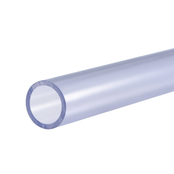Uxcell Rigid Round Pipes High Transparency for Water Pipes,Crafts,Display Racks 20mmx25mm