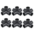 thumbnail image 1 of Uxcell 1/2 Inch Pipe Fittings 5 Way Elbow Side Outlet Furniture Grade Fittings Pipe Connector 20mm 6, 1 of 5