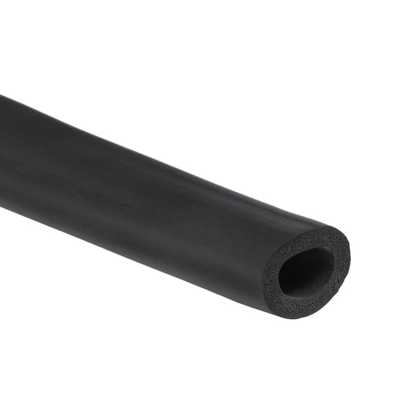 Uxcell 20mm ID x 30mm OD x 1m Long Pipe Insulation Foam Tube Cover Wrap Roll EPDM Tubing, Black