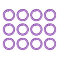 thumbnail image 1 of Uxcell 20mm Metal Spring O Rings Zinc Alloy Snap Clip Round Trigger Keyrings Buckle Purple 12 Pcs, 1 of 5