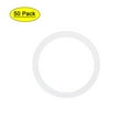 thumbnail image 1 of Uxcell 20mm OD 15.2mm ID 2.4mm Width Silicone Seal O-Rings White 50 Pack, 1 of 5