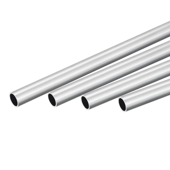 Uxcell 20mm OD 17mm Inner Dia 300mm Length 6063 Aluminum Round Tube 4 Pack