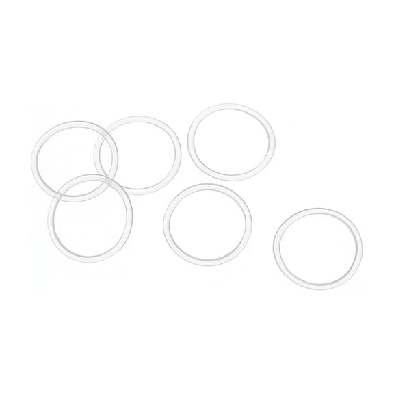 Uxcell 20mm OD x 1.5mm Width Silicone Sealing O-Rings for Faucets Piping Repair, White 40 Pack