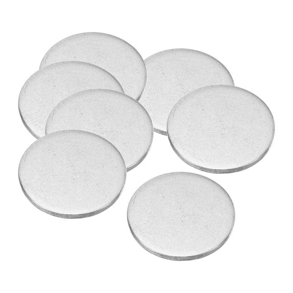 Uxcell 20mm Steel Disc, 100pcs Round Metal Stamping Blanks Tags Circle Metal Strike Plate DIY, 0.79in