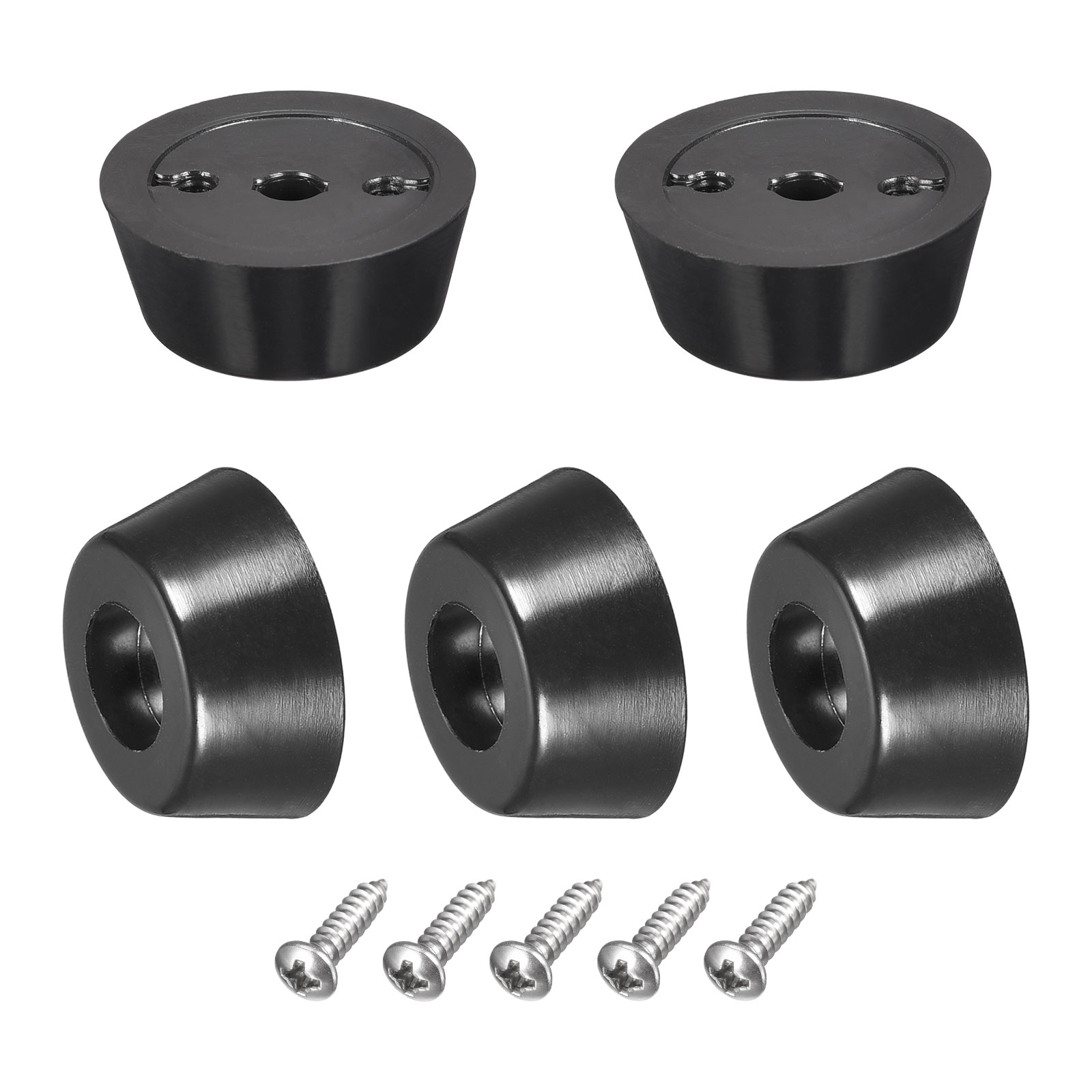 Uxcell 20mm W x 8mm H Rubber Bumper Feet, Stainless Steel Screws and Washer 20 Pack - image 1 of 5