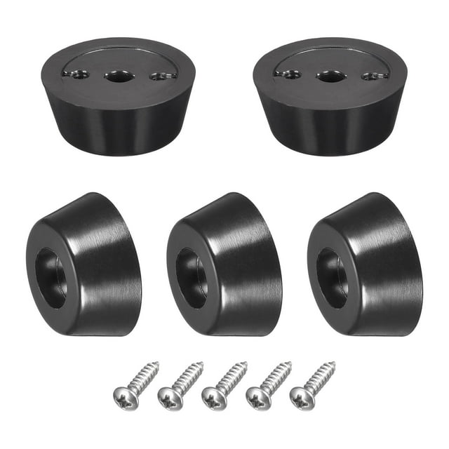 Uxcell 20mm W x 8mm H Rubber Bumper Feet, Stainless Steel Screws and Washer 20 Pack