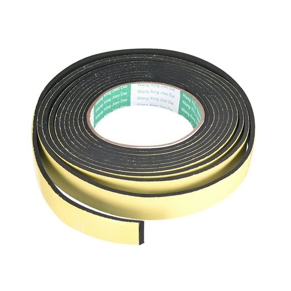 Uxcell 20mm Wide 3mm Thick 4m Long Weather Strip Foam Seal Tape