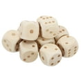 thumbnail image 1 of Uxcell 20mm Wooden Dice, 10Pcs Numbers 1-6 Cube Dice with Round Corner, 1 of 6