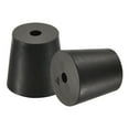 thumbnail image 1 of Uxcell 20mm to 26mm w Hole Rubber Tapered Plug for Lab Home Black 5 Pack, 1 of 5