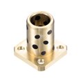 thumbnail image 1 of Uxcell 20mm x 28mm x 50mm Sleeve Bearings Square Flanged Wrapped Oilless Bushings, 1 of 5
