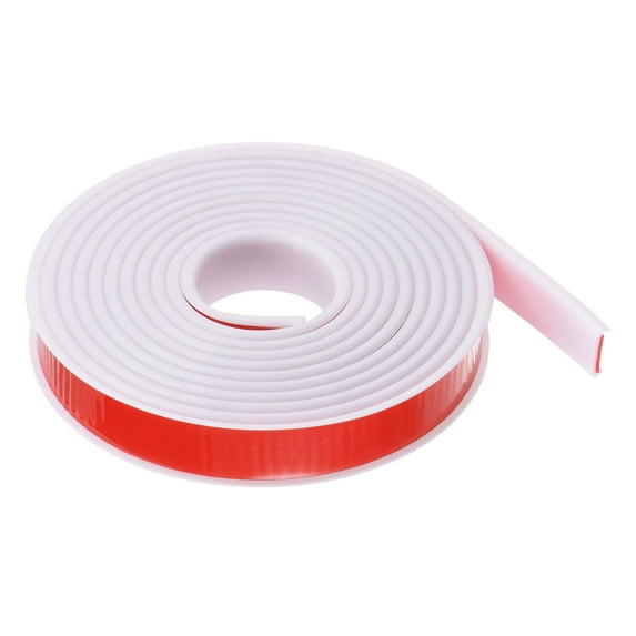 Uxcell 20mm x 3000mm Flexible TPE Self Adhesive U-Shape Veneer Edging Edge Banding White