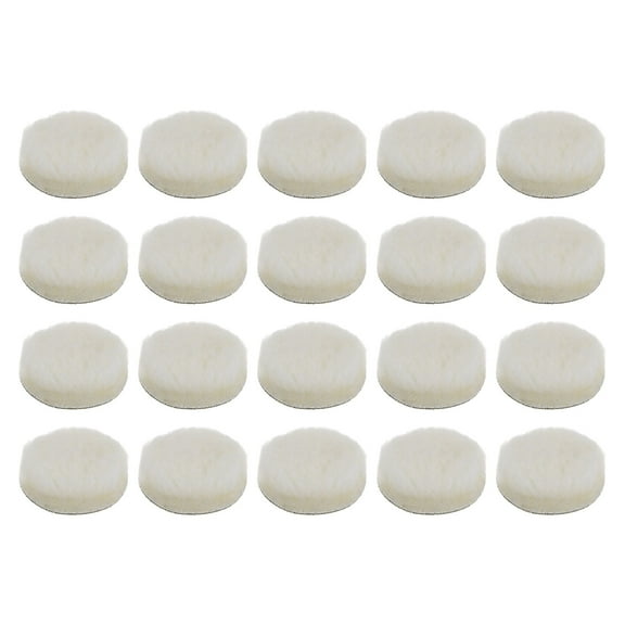 Uxcell 20packs Wool Buffing Pads 3 Inch Polishing Pad Polishing Buffing Pad Hook and Loop
