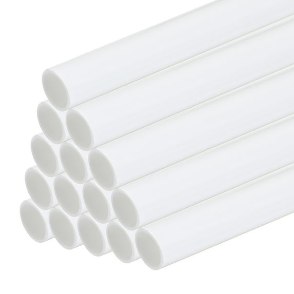 Uxcell 20pcs 10" Plastic Model Tube ABS Round Tube 0.31"OD White Easy Processing Architectural Model Making DIY