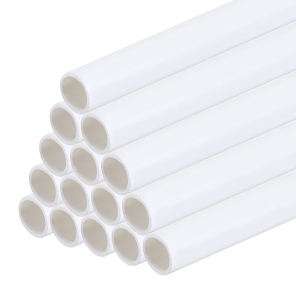 Uxcell 20pcs 10" Plastic Model Tube ABS Round Tube 0.39"OD White Easy Processing Architectural Model Making DIY