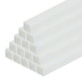 thumbnail image 1 of Uxcell 20pcs 10" Plastic Model Tube ABS Square Tube 0.16"x0.16" White Easy Processing Architectural Model Making DIY, 1 of 5