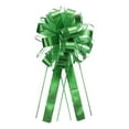 thumbnail image 1 of Uxcell 20pcs 11" Extra Large Pull Bow Metallic Gift Wrapping Bows Ribbon Green for Wedding Baskets Presents, 1 of 6