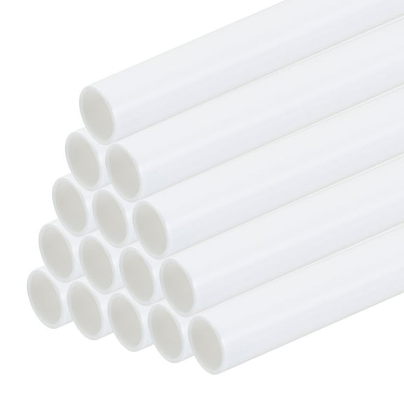 Uxcell 20pcs 20" Plastic Model Tube ABS, Solid Round Bar 0.24" OD White Easy Processing Model Making DIY
