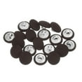thumbnail image 1 of Uxcell 20pcs 20L Fabric Cloth Covered Button 12.5mm Metal Shank Round Sewing Buttons for Suits Dress Blouses, Brown, 1 of 5