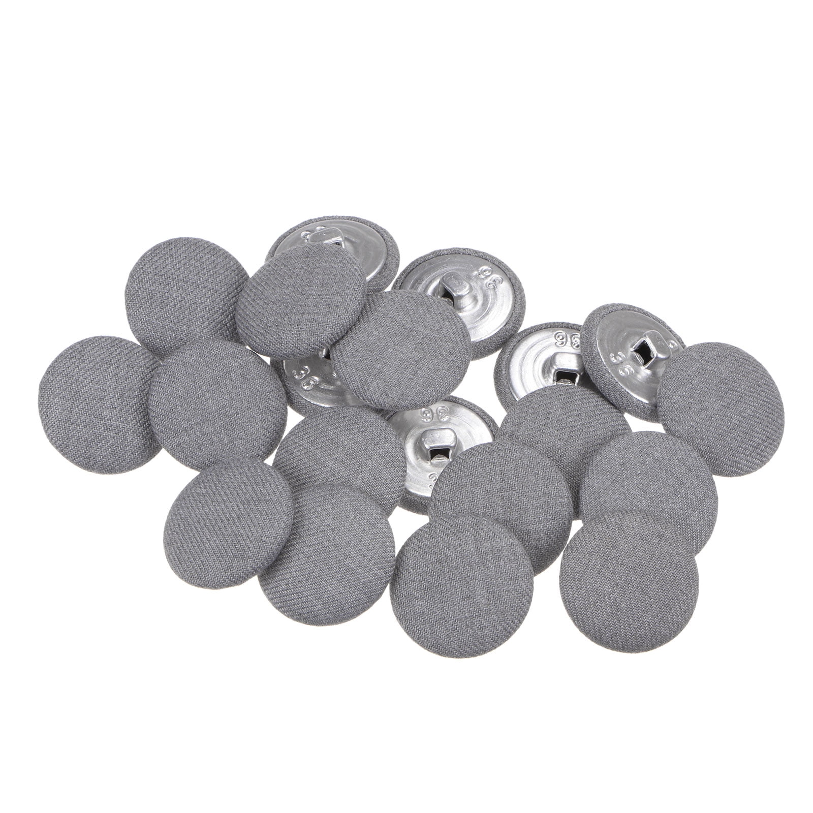 Square Button Cloth Uxcell 20pcs 36L Fabric Cloth Covered Button 23mm Metal Shank Round ...