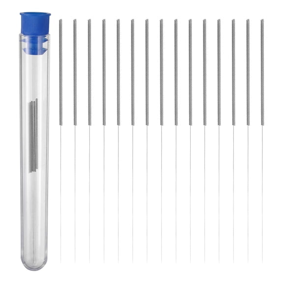 Uxcell 20pcs 3D Printer Nozzle Cleaning Needles 0.2mm Stainless Steel Nozzles Cleaner Tool 3D Printing Nozzle Cleaning Kit for 3D Printers Accessories