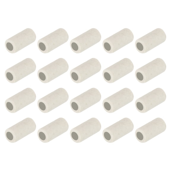 Uxcell 20 Pcs Ceramic Tube Insulated Electronic Wire Heat Insulation Protection Single Bore 8mm x 10mm