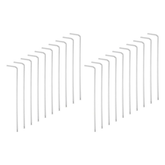 Uxcell 20pcs Ball End Hex Key Wrench 3/32" L-Shape Long Arm Hexagon SAE Wrenches Chrome Vanadium Steel Repairing Tool