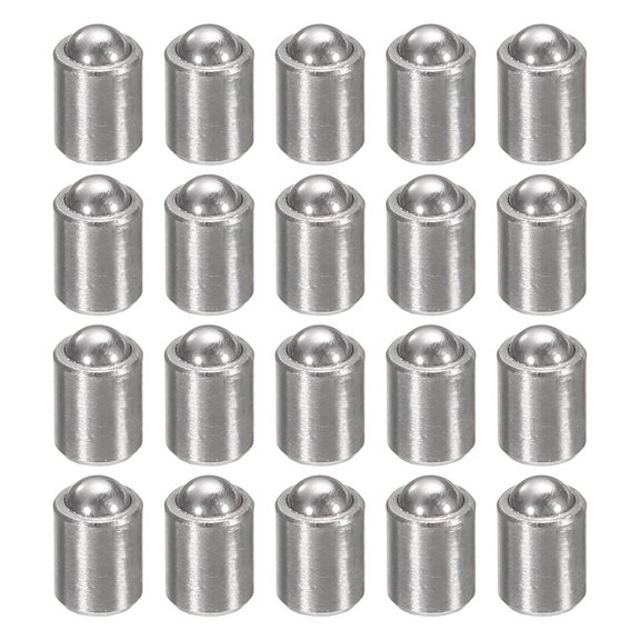 Uxcell 20pcs Ball Point Spring Plunger 2x3mm 304 Stainless Steel No Step Ball Plunger