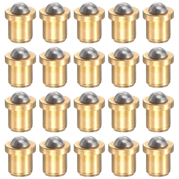 Uxcell 20pcs Ball Point Spring Plunger 2x3mm Brass Small Ball Plunger