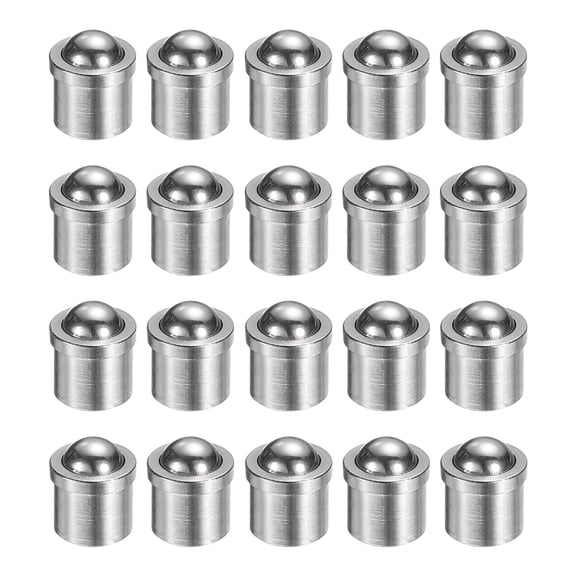 Uxcell 20pcs Ball Point Spring Plunger 5x5mm 10N Stainless Steel Small Ball Plunger