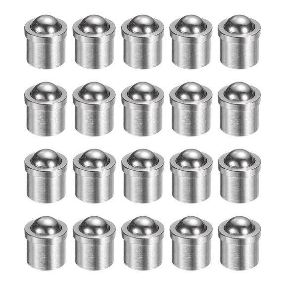 Uxcell 20pcs Ball Point Spring Plunger 5x5mm 15N Stainless Steel Small Ball Plunger