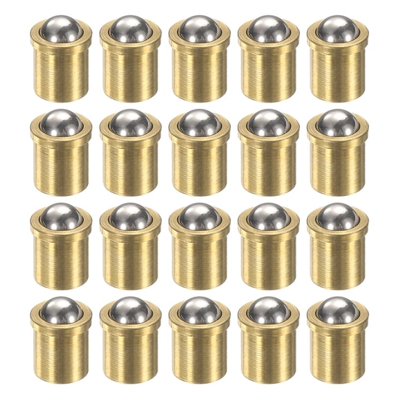 Uxcell 20pcs Ball Point Spring Plunger 5x6mm Brass Small Ball Plunger