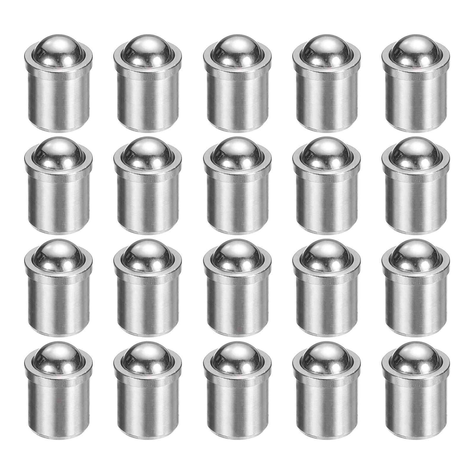 Uxcell 20pcs Ball Point Spring Plunger 6x7mm 25N Stainless Steel Small ...