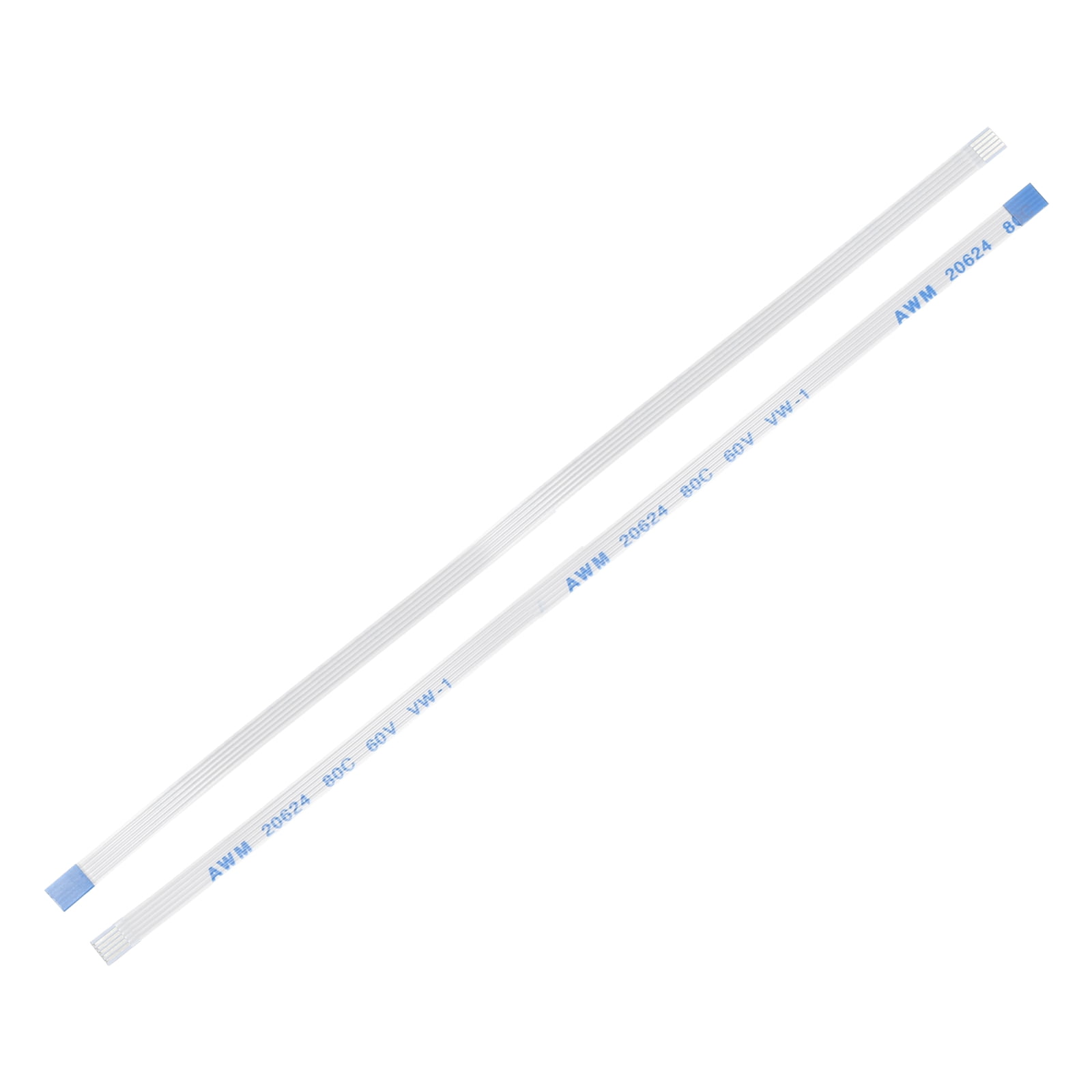 Uxcell 20pcs FFC FPC Ribbon Flat Flexible Cables, 5 Pin 0.5mm Pitch ...